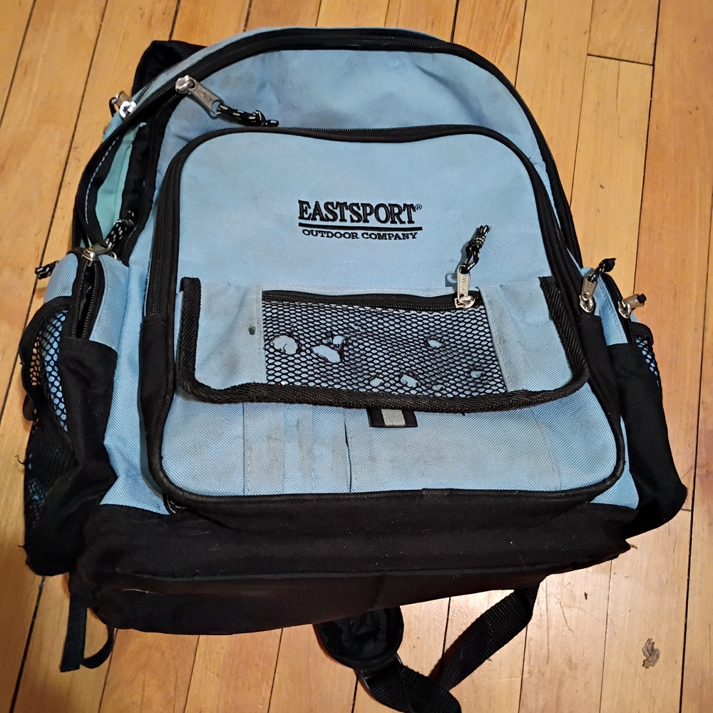 Eastsport Blue and Black Men's Backpack